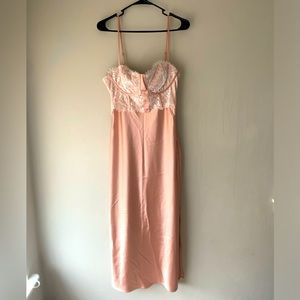 Lace Corset Slit Dress